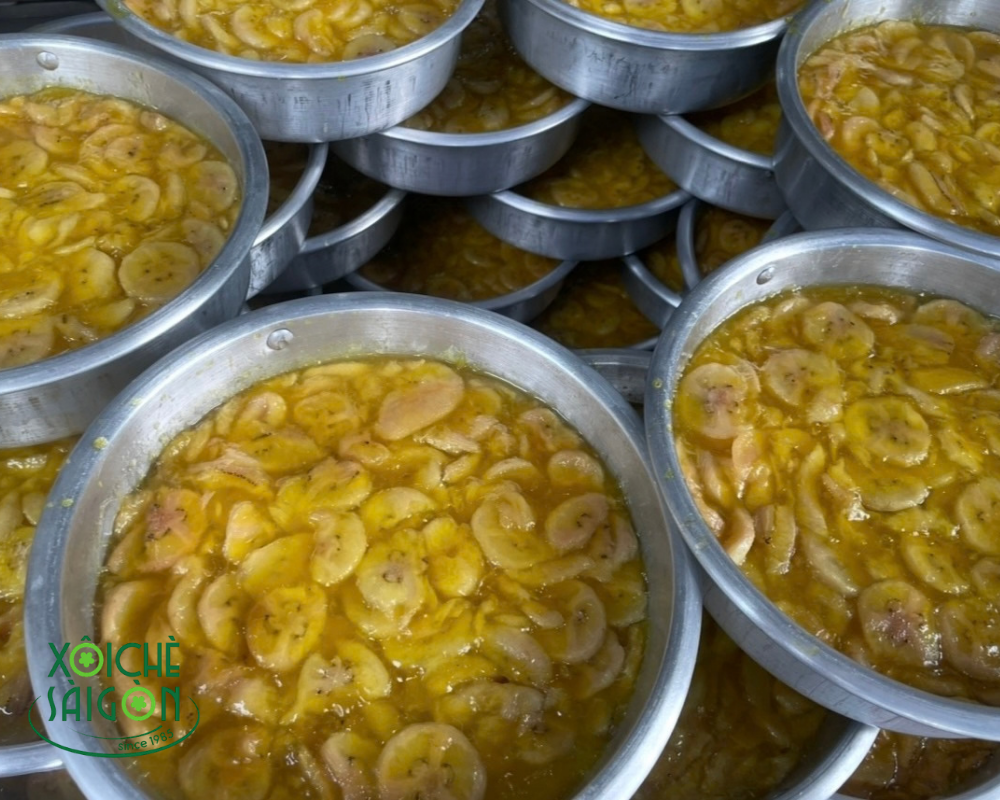 Bánh chuối hấp mẻ mới theo khung giờ giao của quán