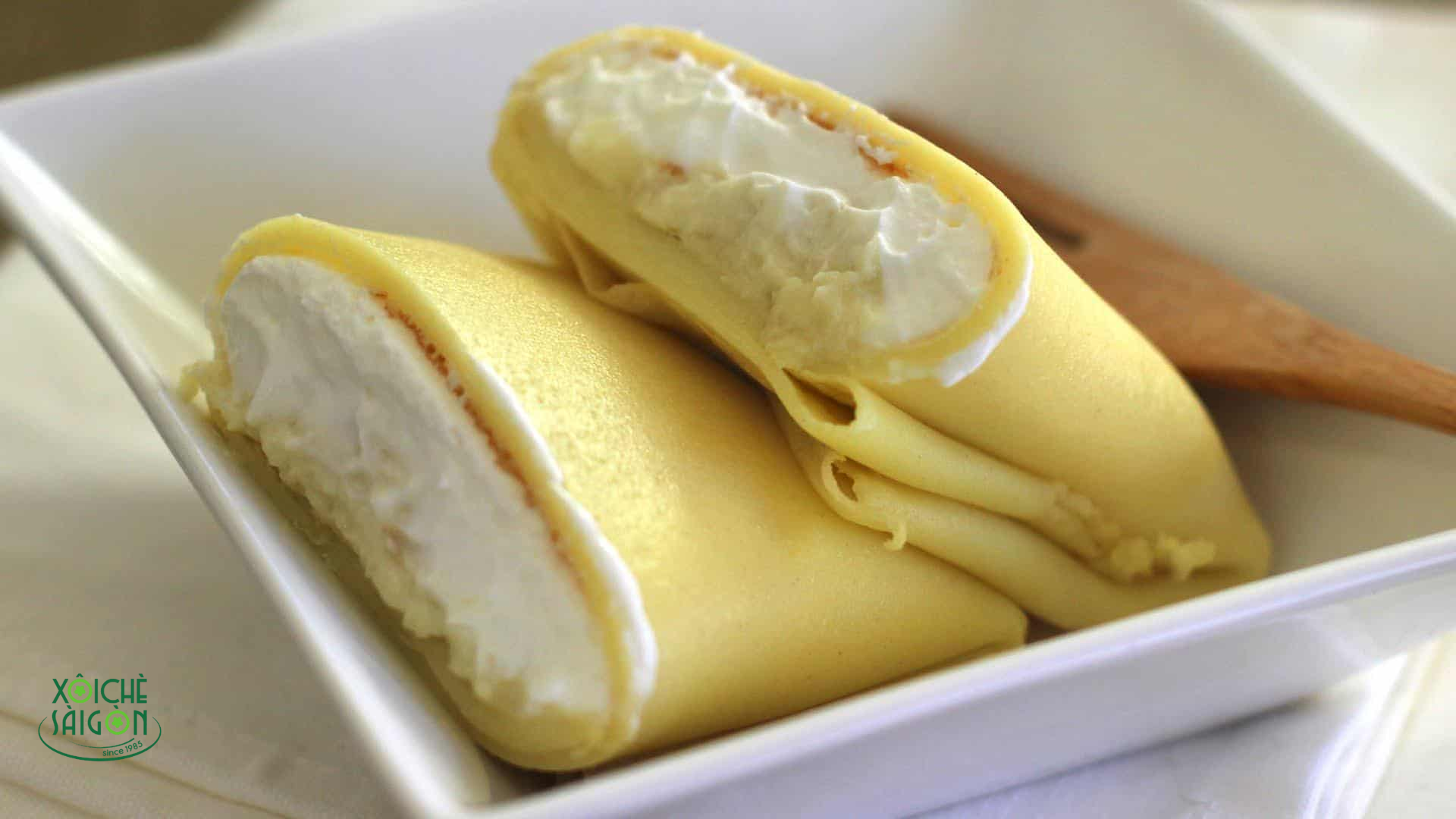 Bánh crepe sầu riêng đầy ụ nhân