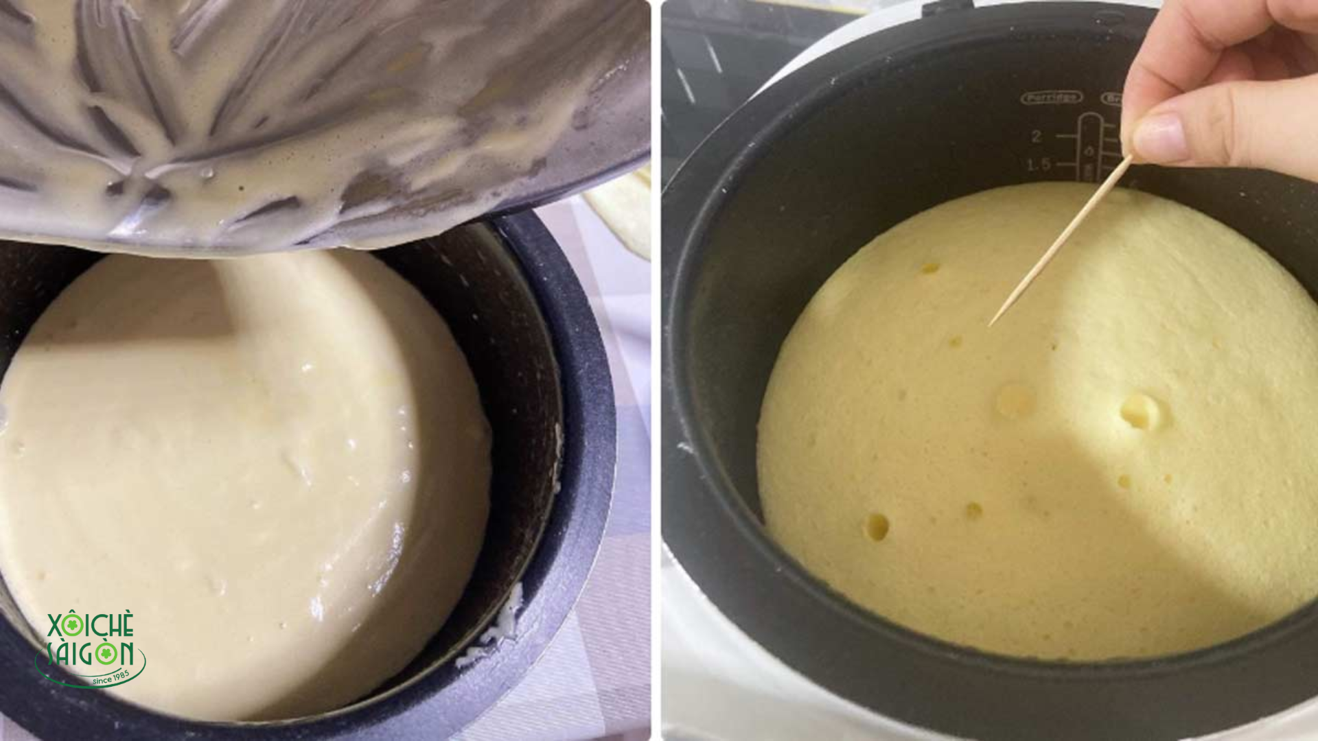 Cách làm bánh bông lan bằng nồi cơm điện