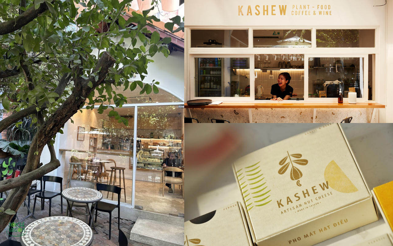 Không gian quán ăn chay quận 2 Kashew Cheese Deli