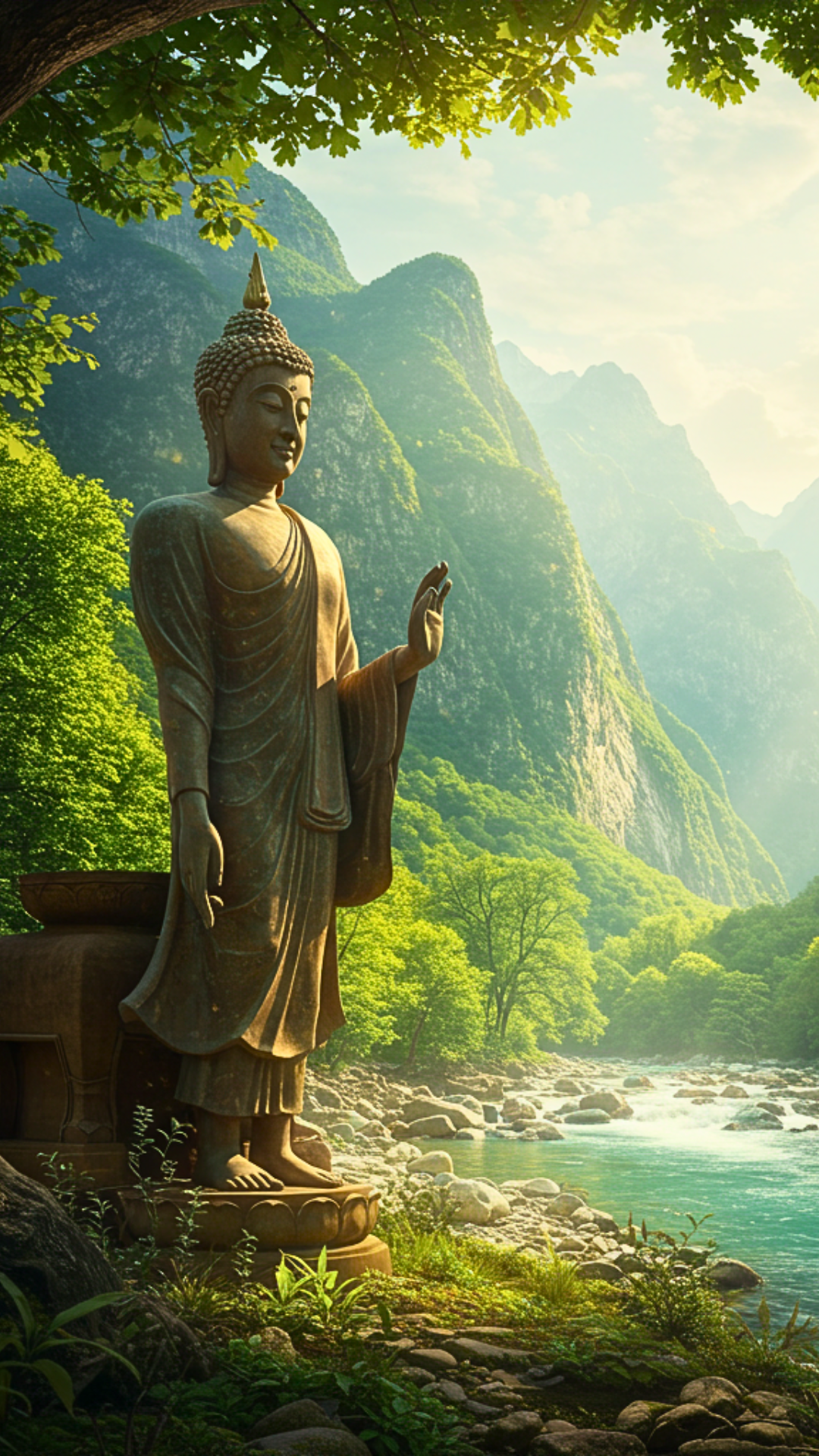 Phật giữa thiên nhiên