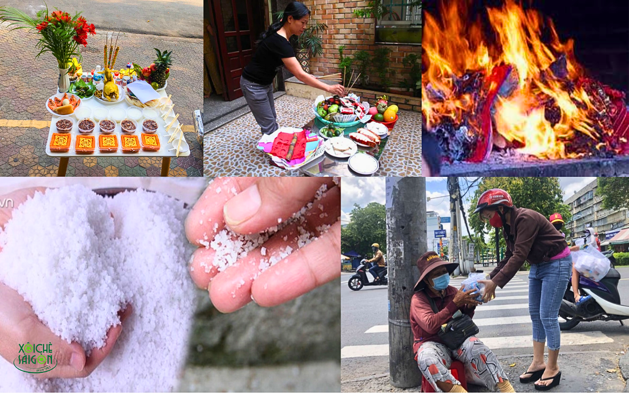 Quy trình cúng cô hồn ngoài sân